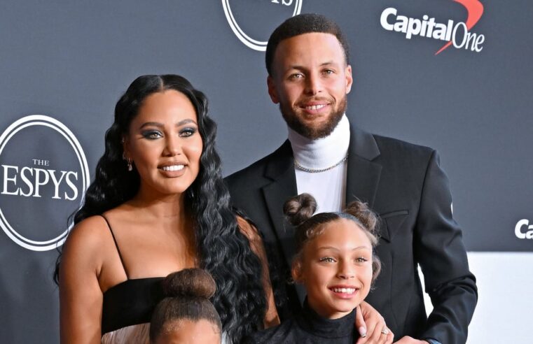 Roupa Balenciaga de Riley Curry no ESPYs com sua família