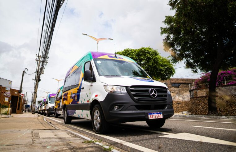 transporte por app em Fortaleza recebe vans Sprinter