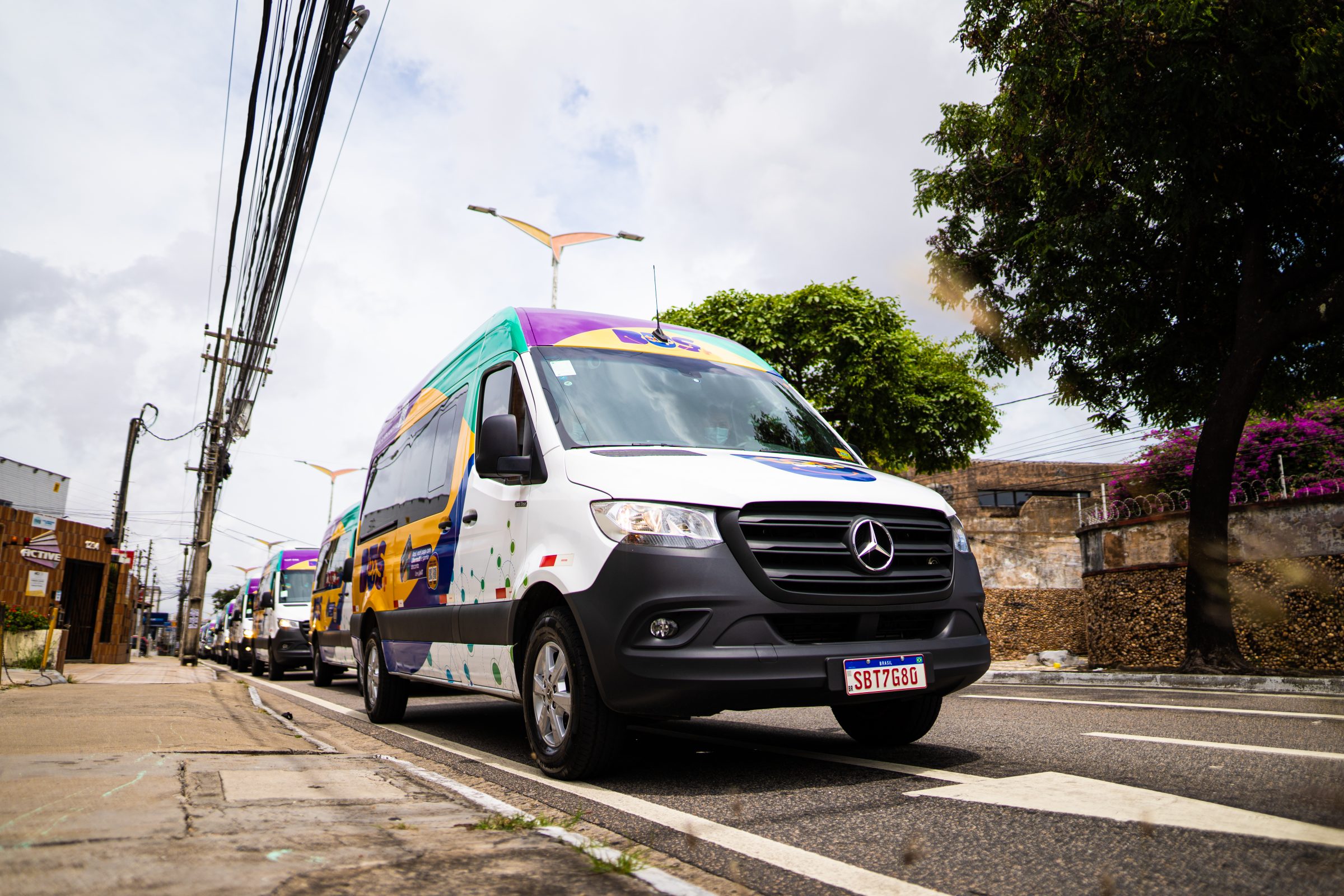 transporte por app em Fortaleza recebe vans Sprinter