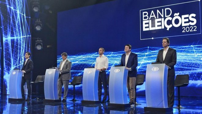 Debate ao governo de SP tem embates sobre corrida presidencial