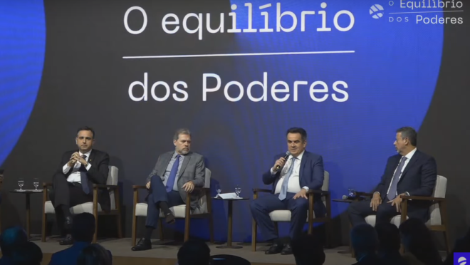 Toffoli, Pacheco, Lira e Nogueira defendem urnas e regulação de redes sociais