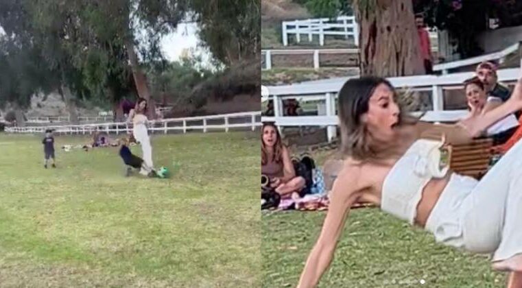 A base vem forte! Garotinho dá carrinho criminoso em mulher que brincava no parque e vídeo viraliza – Esportes