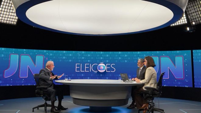 Audiência de Lula no Jornal Nacional fica abaixo da registrada com Bolsonaro