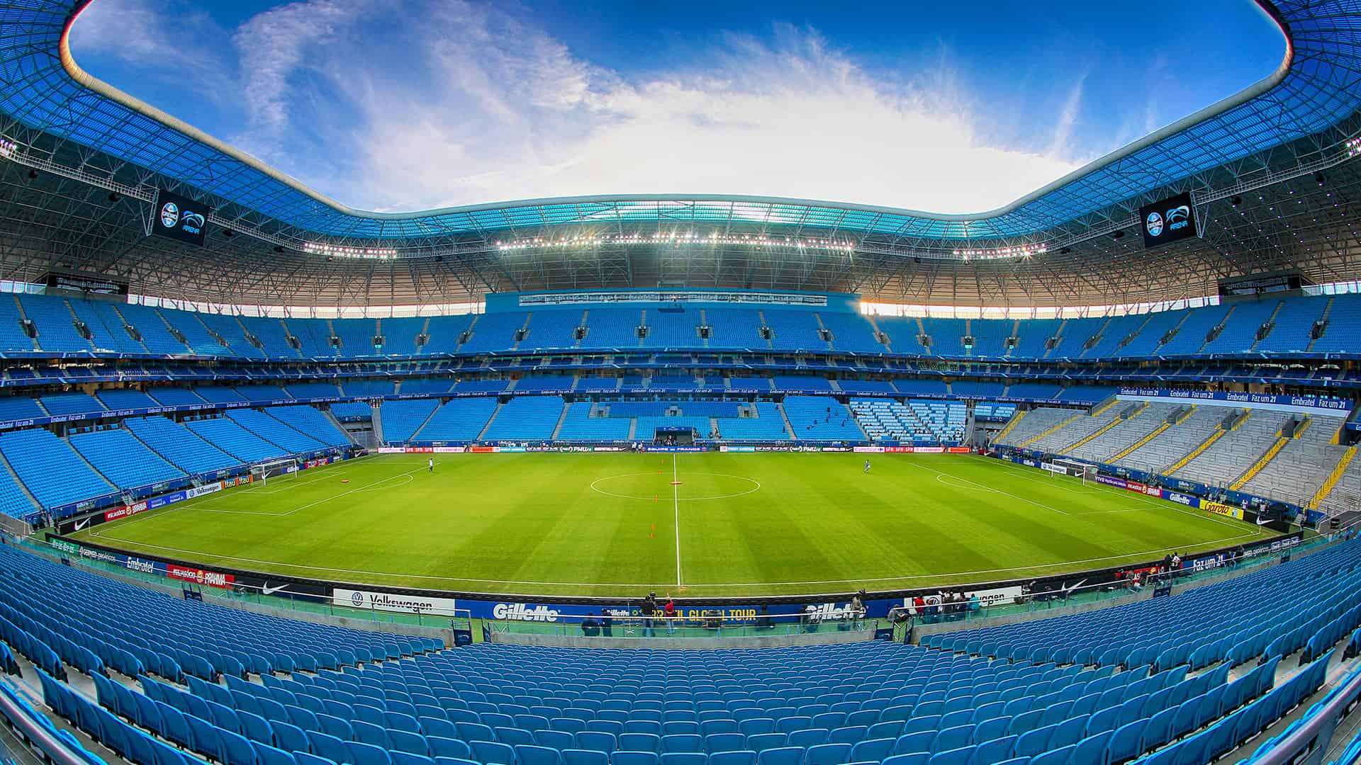 Bancos estão cobrando conta milionária do estádio alugado do Grêmio