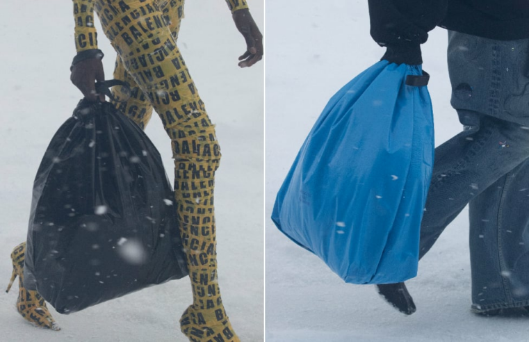 Bolsa de lixo da Balenciaga inspira reações nas redes sociais