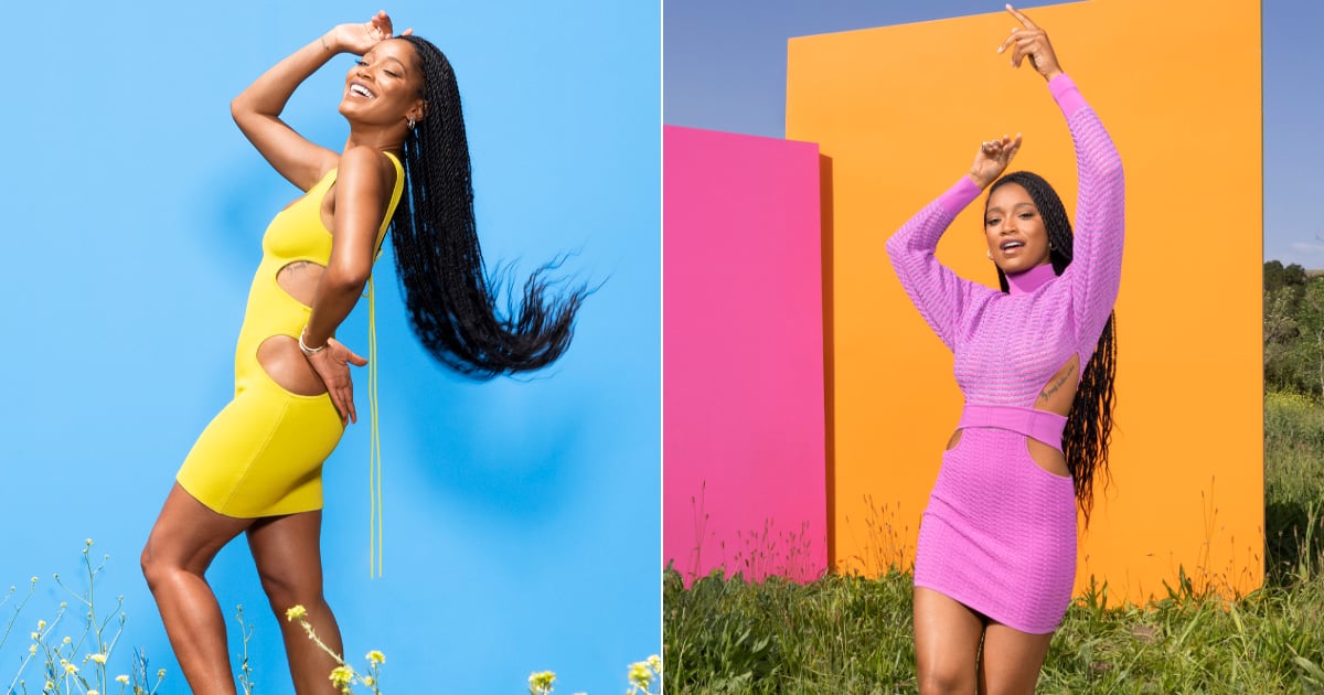 Keke Palmer Models Vestidos Recortados Para Saúde Feminina