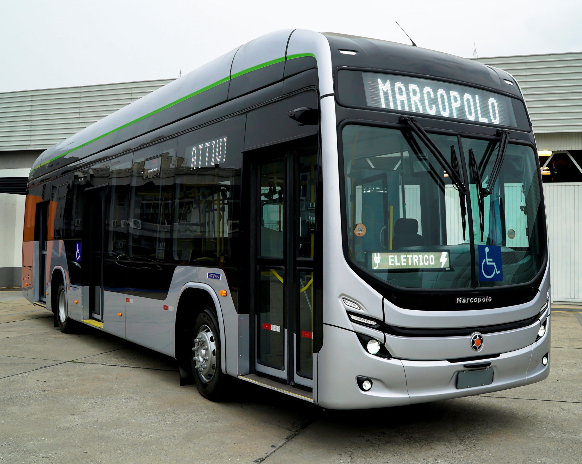 Marcopolo anuncia produção de ônibus elétrico