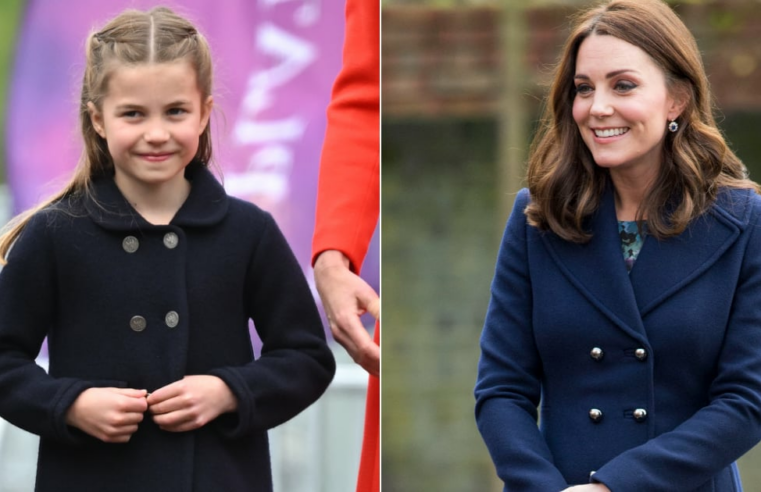 Princesa Charlotte usa bolinhas marinhas como Kate Middleton