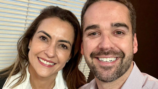 Soraya Thronicke recebe apoio de Eduardo Leite no Rio Grande do Sul