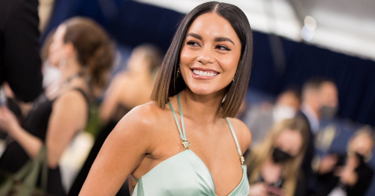 Vestido Chartreuse de penas mais alto Marmo de Vanessa Hudgens