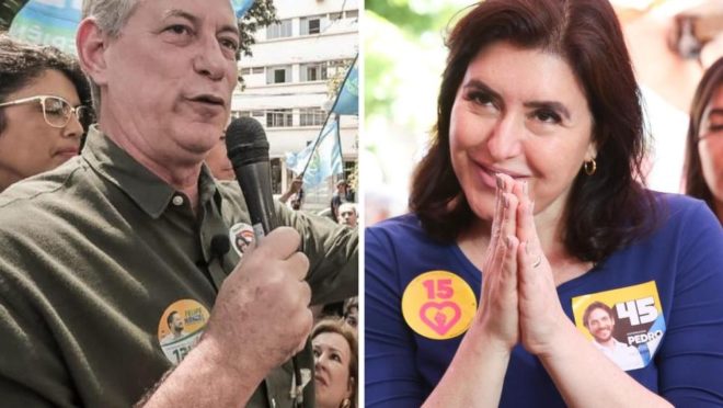 Ciro Gomes e Simone Tebet reforçam campanha para evitar o voto útil