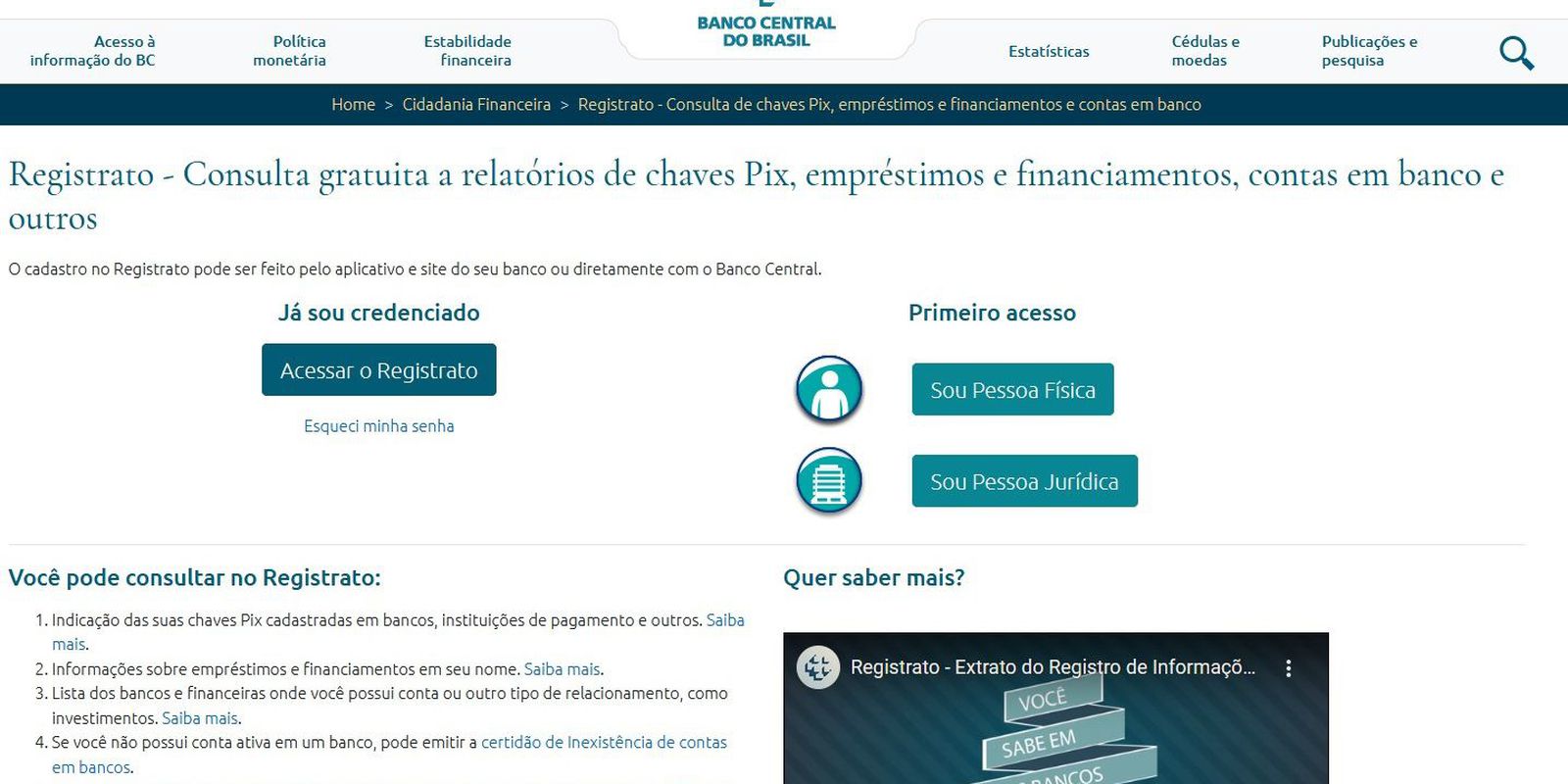 Acesso ao Registrato mudará a partir de fevereiro de 2023