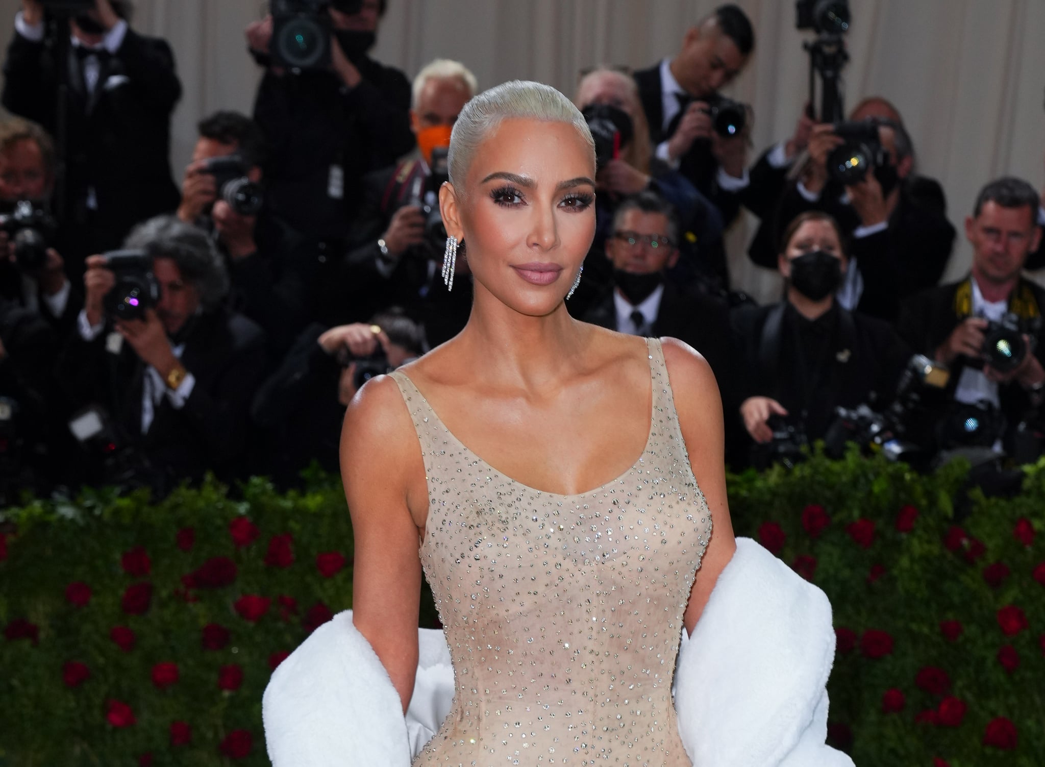 NOVA YORK, NOVA YORK - 02 DE MAIO: Kim Kardashian participa do Met Gala 2022.