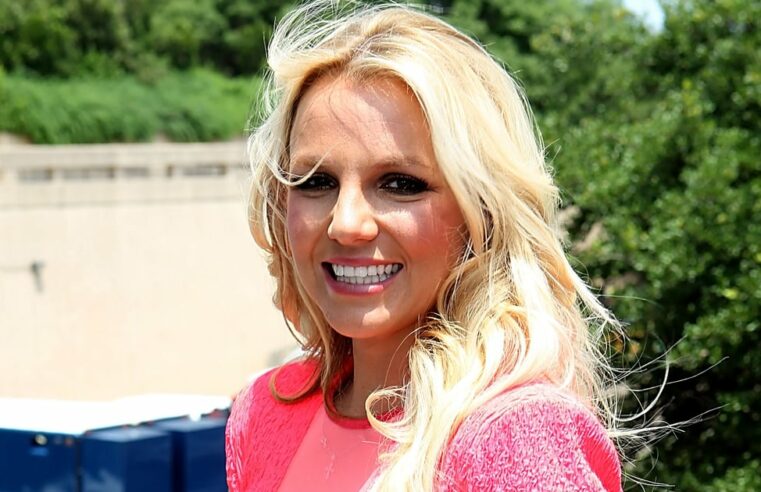 Britney Spears usa vestido rosa recortado no Instagram