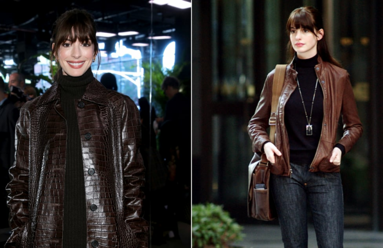 Diabo de Anne Hathaway veste roupa Prada em Michael Kors