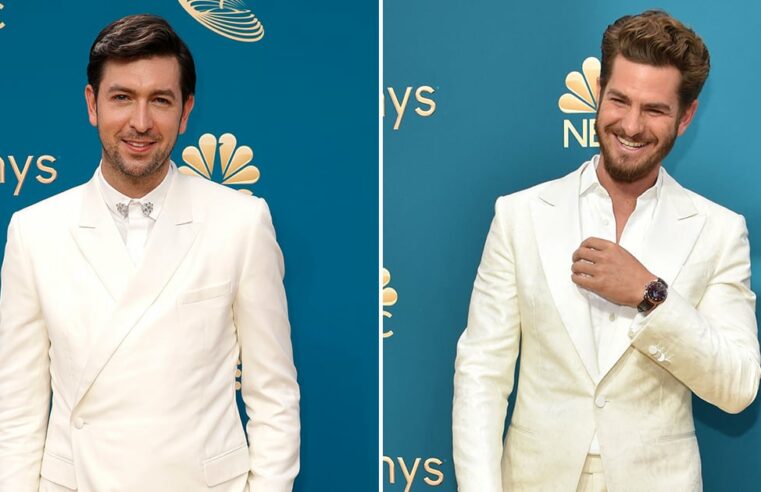 Homens mais bem vestidos de terno branco no Emmy 2022