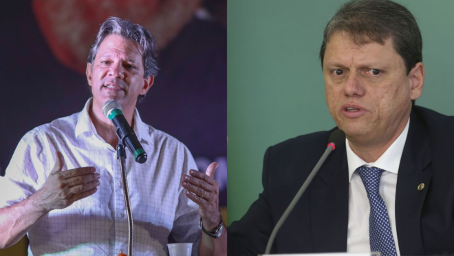 Record cancela debate entre Tarcísio de Freitas e Fernando Haddad