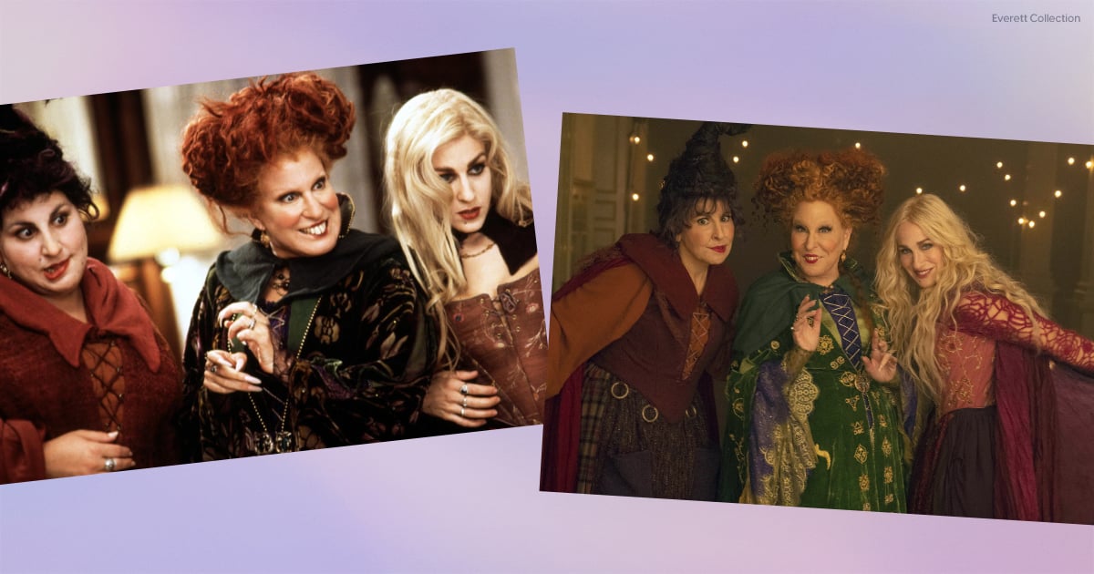 Compare os trajes de Hocus Pocus 2 com o primeiro filme de Hocus Pocus