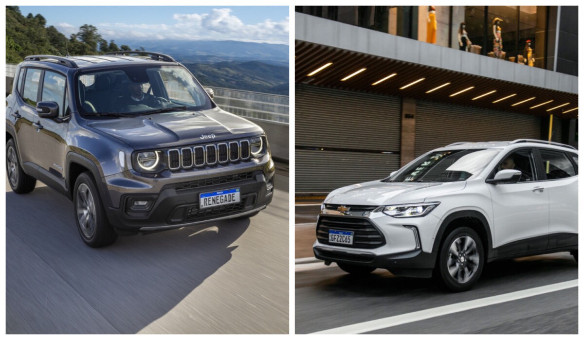 Jeep Renegade ou Chevrolet Tracker;  veja comparação