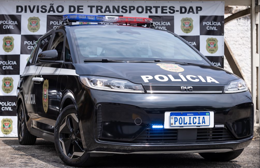 Polícia Civil paulista recebe unidades do BYD D1 elétrico