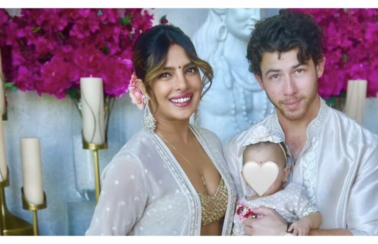 Priyanka Chopra e Nick Jonas combinando com roupas de Diwali