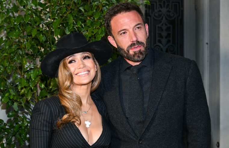 Roupas de J Lo e Ben Affleck no Ralph Lauren Show