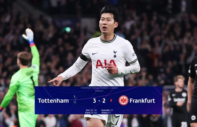 Son marca golaço de voleio e Spurs vencem na Champions