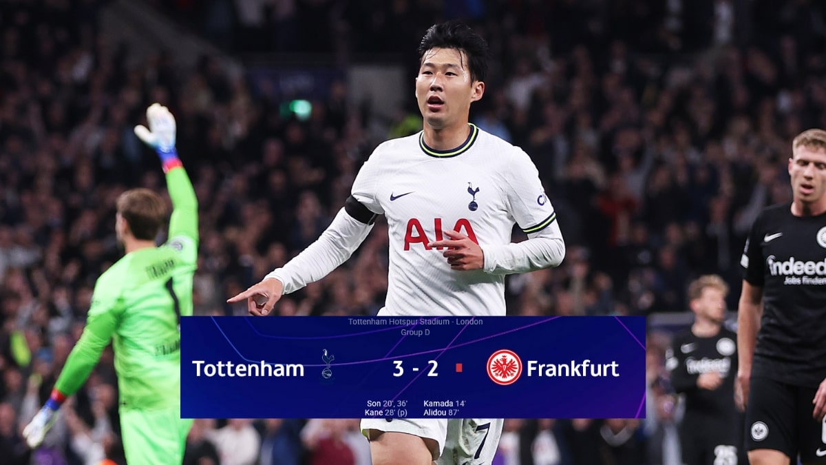 Son marca golaço de voleio e Spurs vencem na Champions