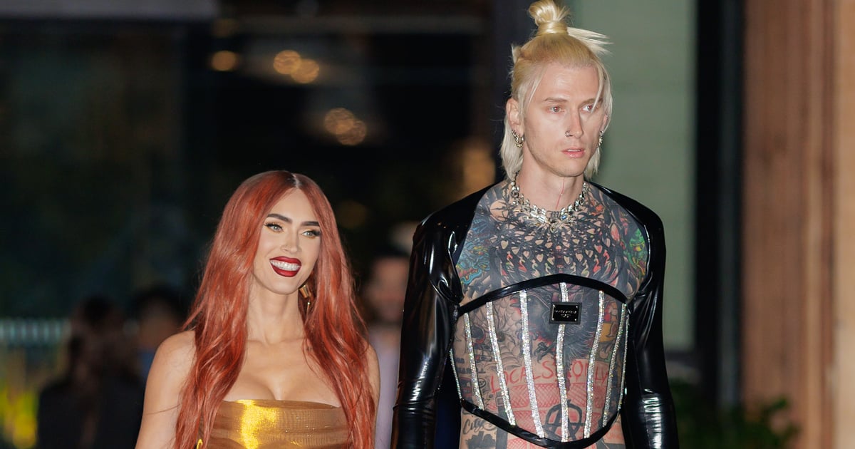 Vestido Gold Maison Yeya de Megan Fox na Time100 Next Gala 2022