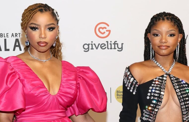 Vestidos de Chloe e Halle Bailey no Wearable Art Gala