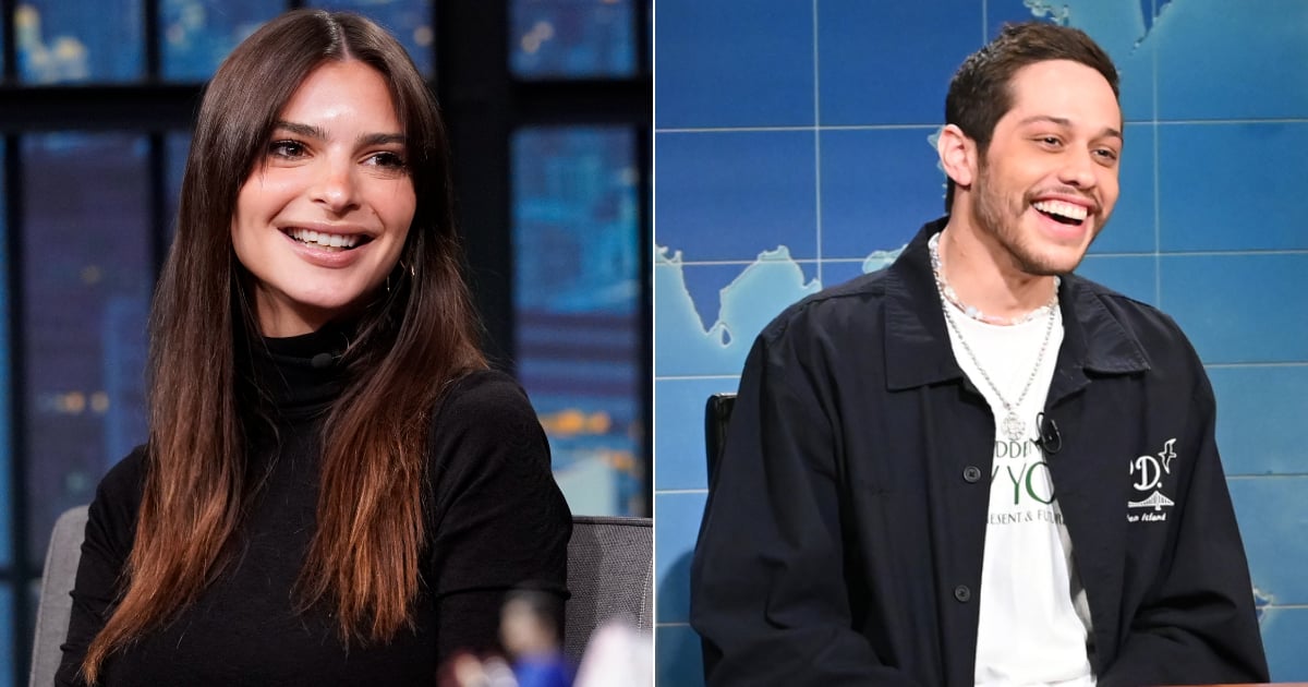 Emily Ratajkowski e Pete Davidson combinam em Black Puffers