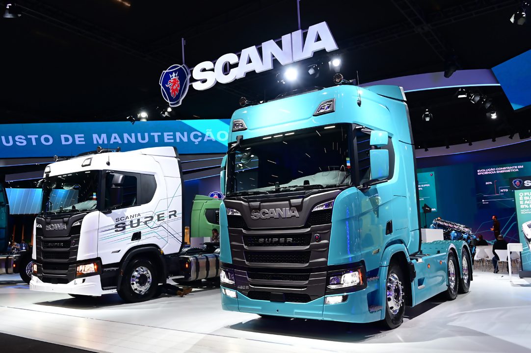 Scania lança aluguel de caminhões e motores Euro 6 na Fenatran