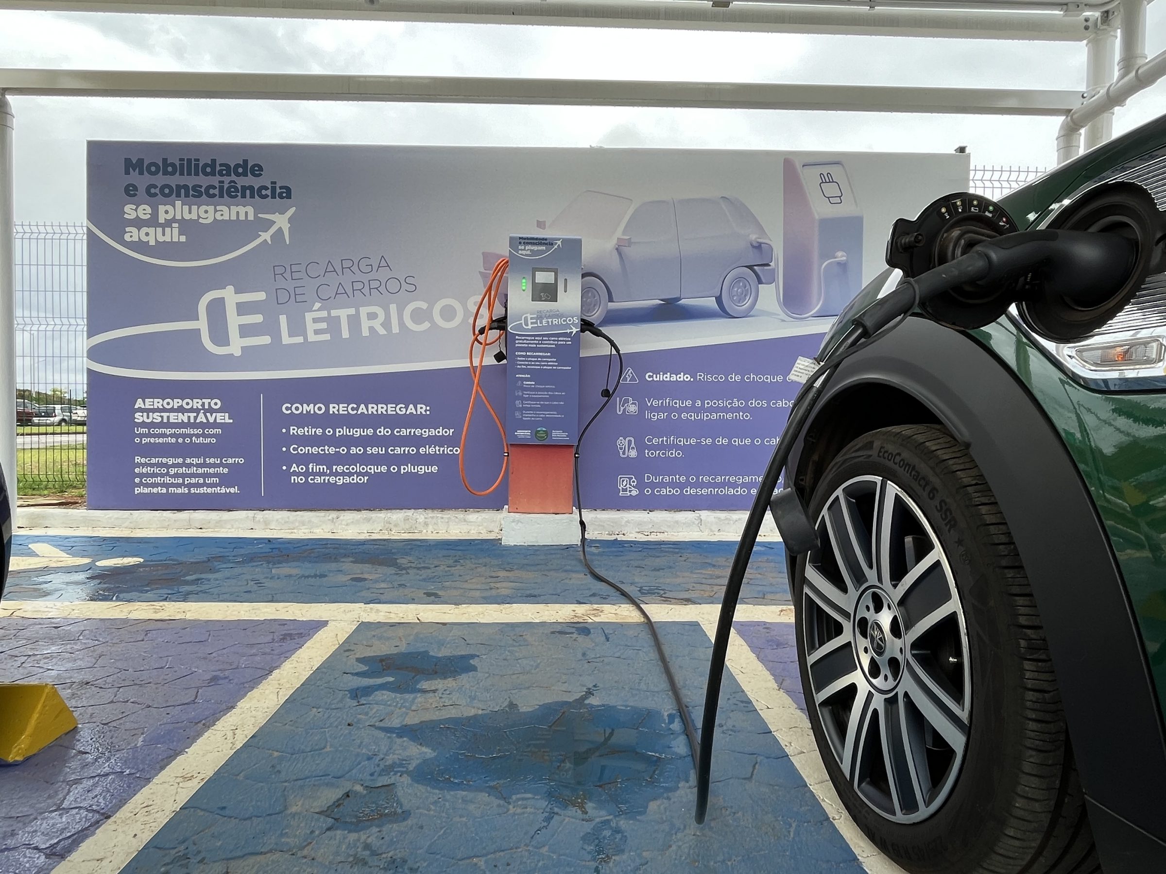 aeroporto de BH ganhou para carros elétricos