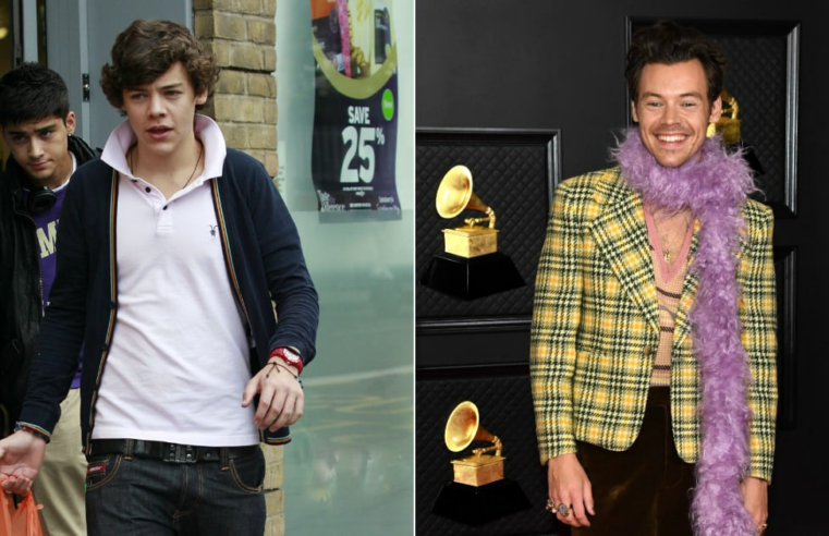 Harry Styles Trajes e evolução do estilo