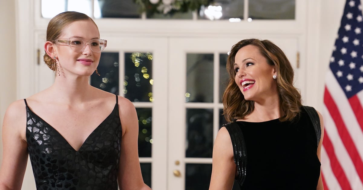 Vestidos de Jennifer Garner e filha em jantar na Casa Branca