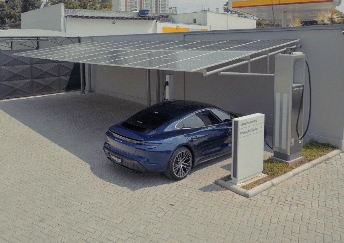 Concessionárias da Porsche têm energia solar e outras soluções sustentáveis
