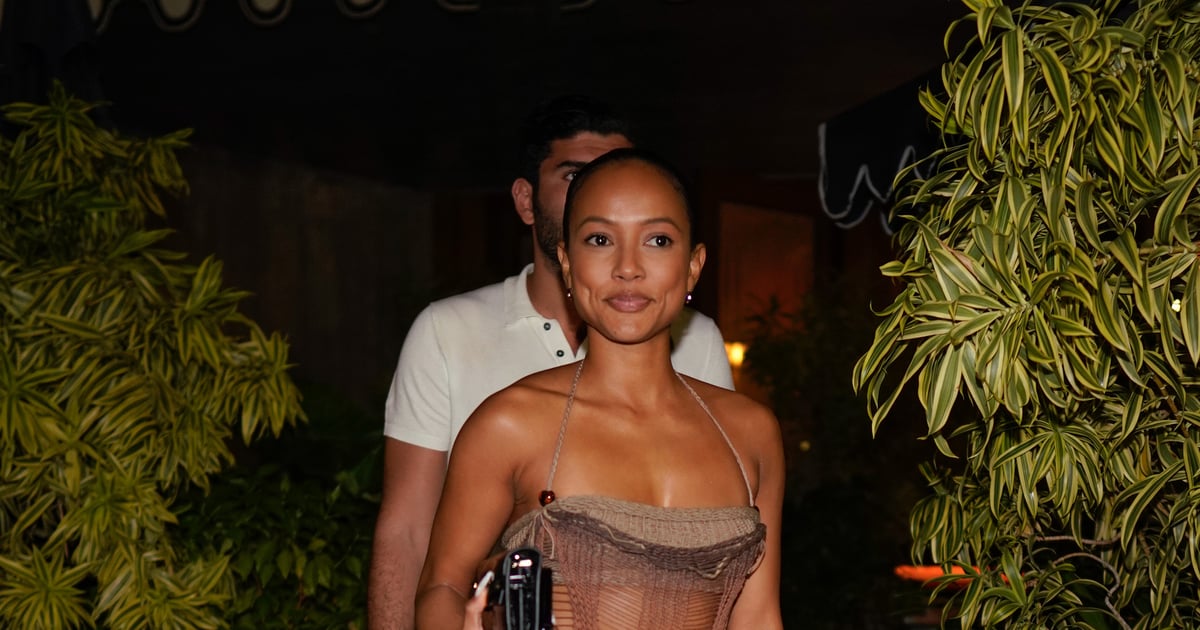 Karrueche Tran usa vestido maxi transparente em Miami |  Fotos