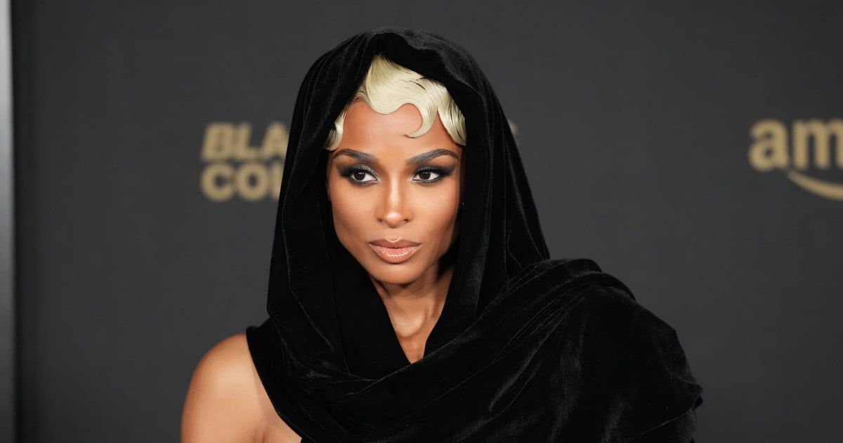 Ciara usa um vestido com capuz para Black Music Collective