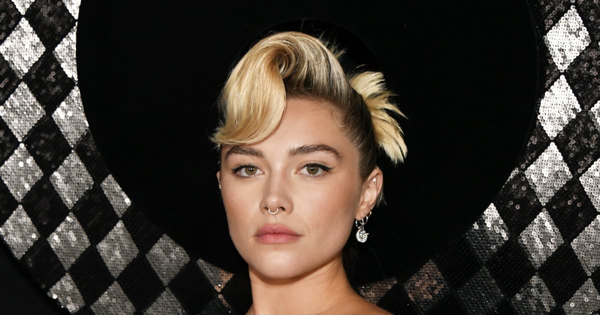 Florence Pugh abre desfile de Harris Reed na semana de moda de Londres