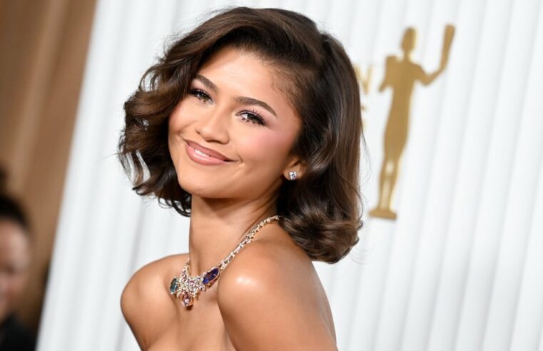 Vestido Rosa Valentino de Zendaya no SAG Awards 2023