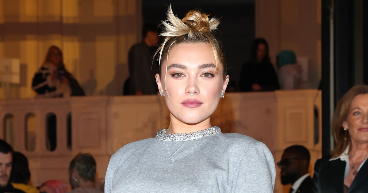 A saia nua de Florence Pugh no Valentino Show