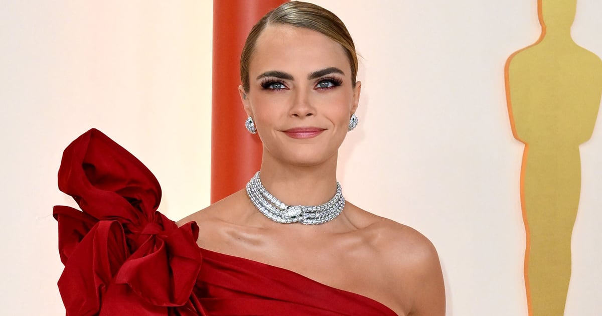 O vestido Elie Saab de Cara Delevingne no Oscar 2023