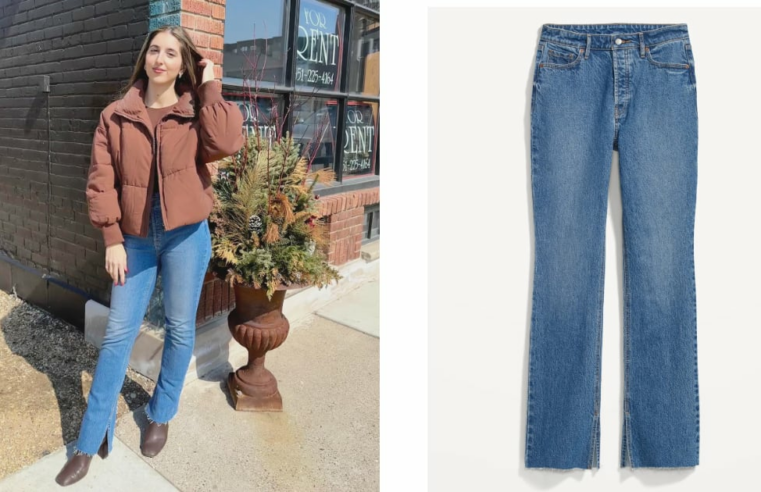 Old Navy Button-Fly Boot-Cut Side-Slit Jeans |  Revisão do Editor