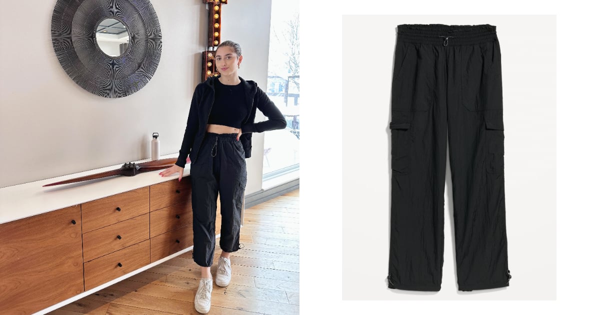 Old Navy Parachute Cargo Calça Ankle Jogger |  Revisão do Editor