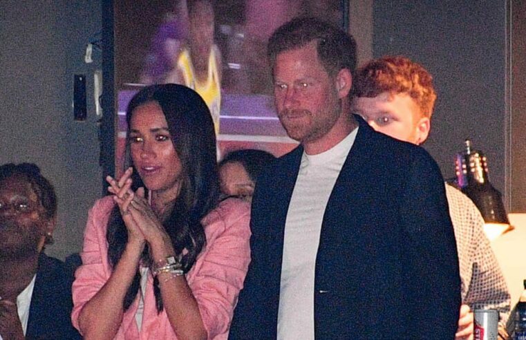 Meghan Markle usa blazer-shorts Staud para jogo do Lakers