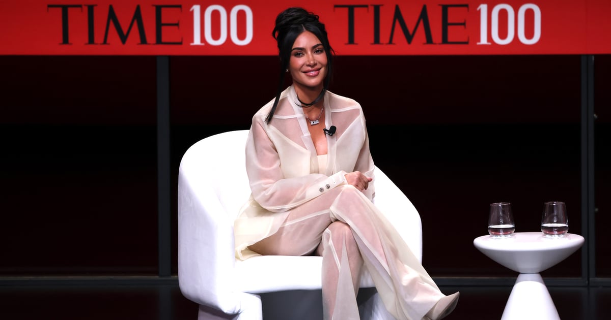 O terno transparente de Kim Kardashian no Time100 Summit