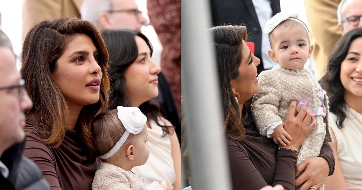 Priyanka Chopra e filha Malti em Saris combinando