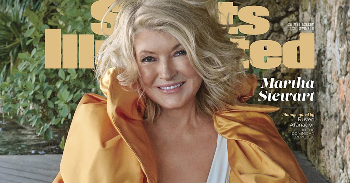 Martha Stewart Mergulhando o maiô branco na Sports Illustrated