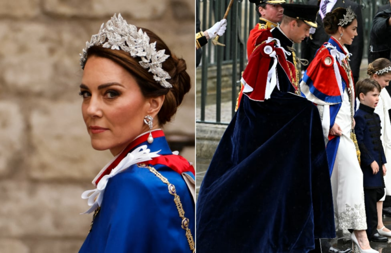 O vestido de Kate Middleton na coroação do rei Charles III