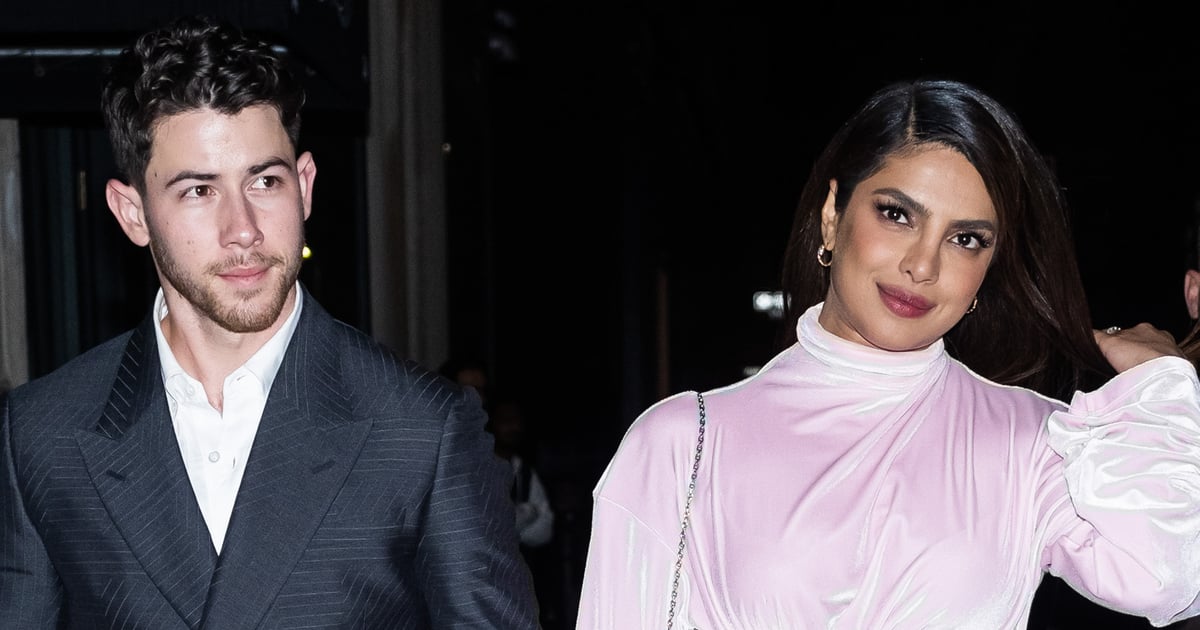 Priyanka Chopra usa vestido rosa recortado para noite em Nova York